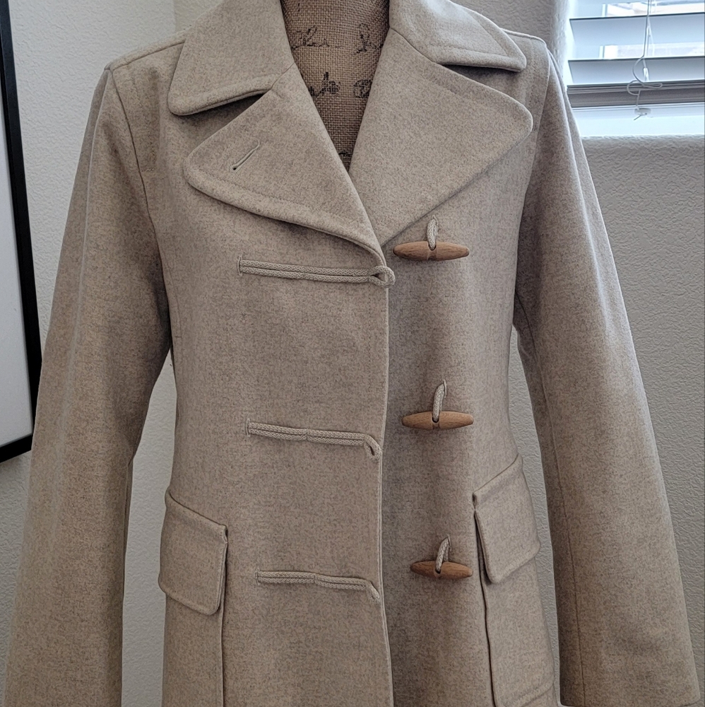 United Colors of Benetton Toggle Coat Sz 8